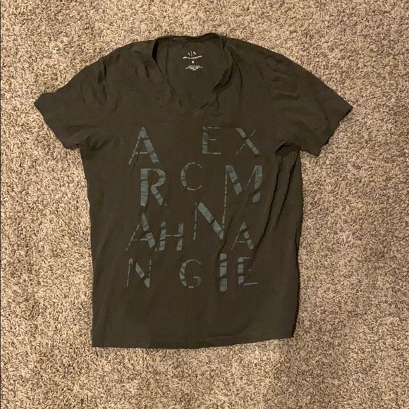Camo green Armani Exchange T-shirt - Picture 1 of 4